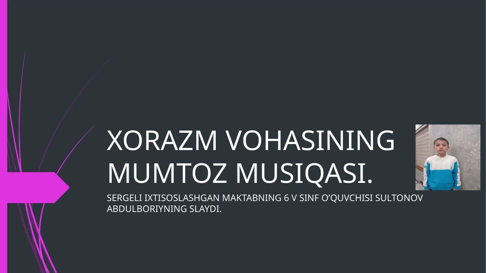 XORAZM VOHASINING MUMTOZ MUSIQASI