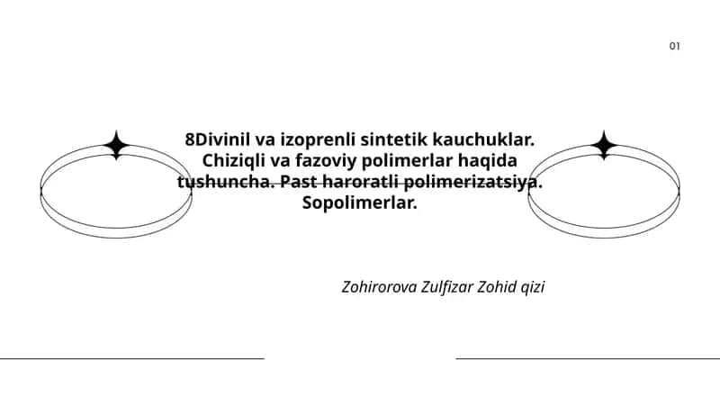 Divinil va izoprenli sintetik kauchuklar
