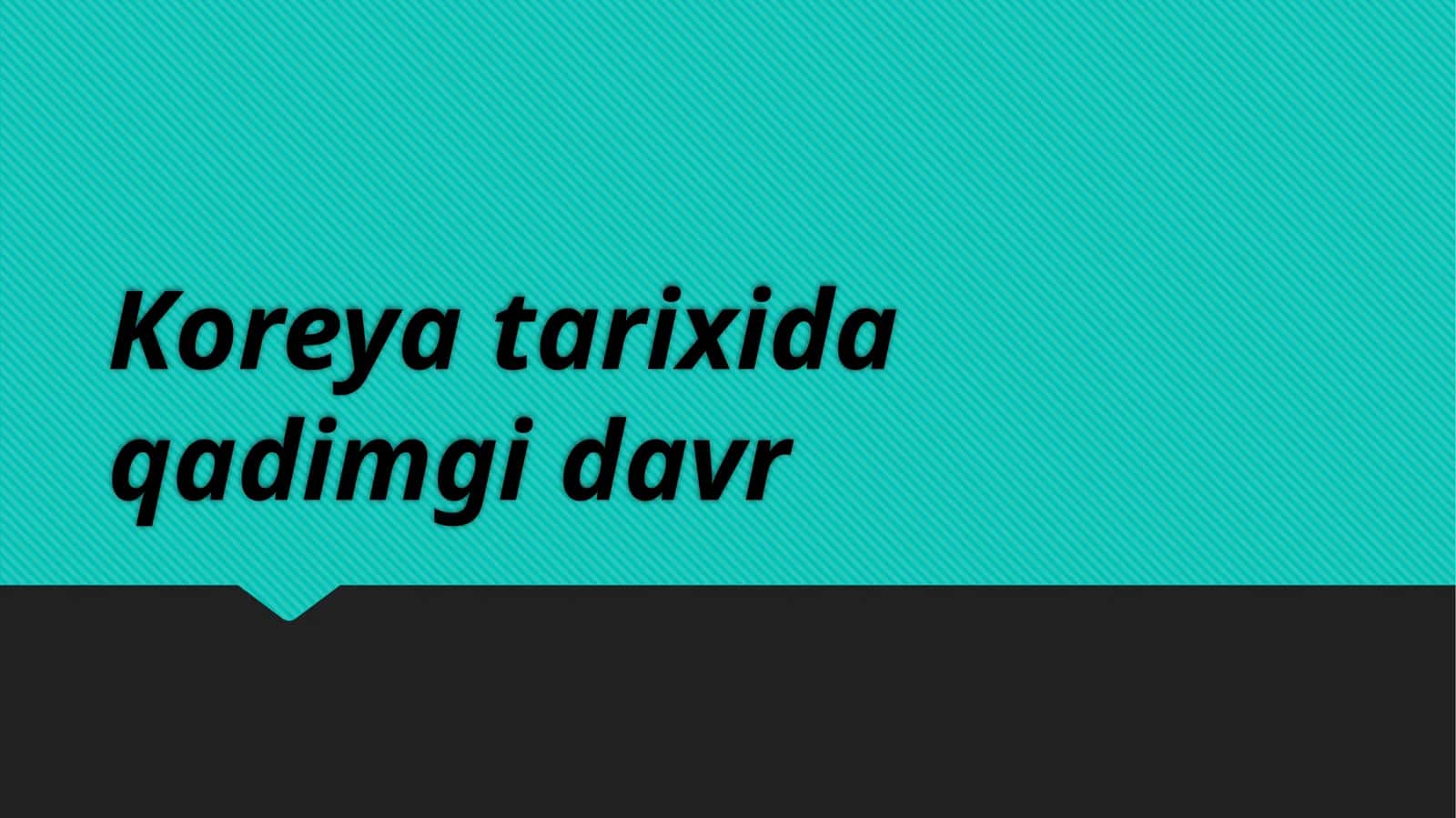 Koreya tarixida qadimgi davr