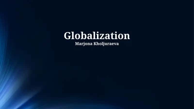 Globalization