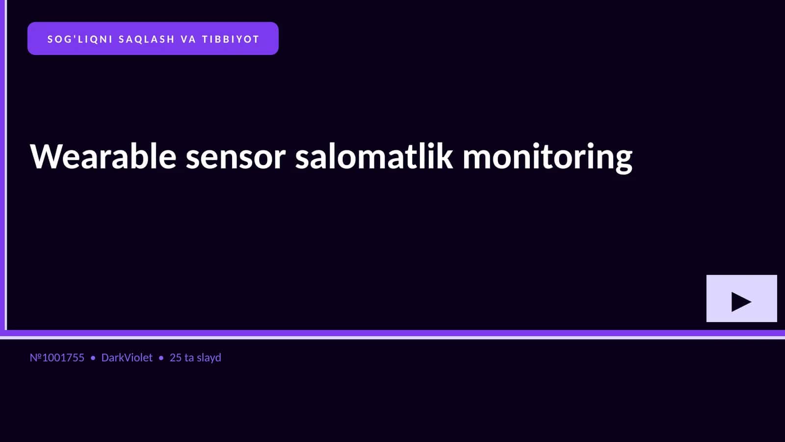 Wearable sensor salomatlik monitoring