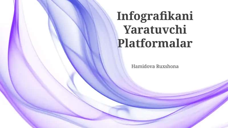Infografikani Yaratuvchi Platformalar