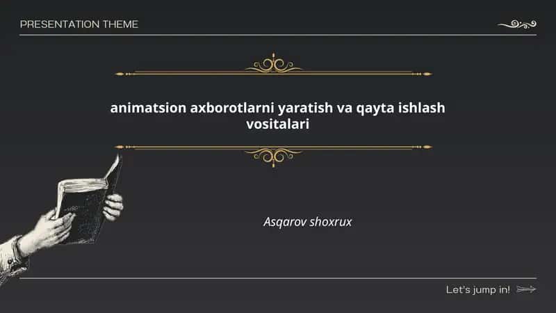 Animatsion dasturiy ta’minot turlari