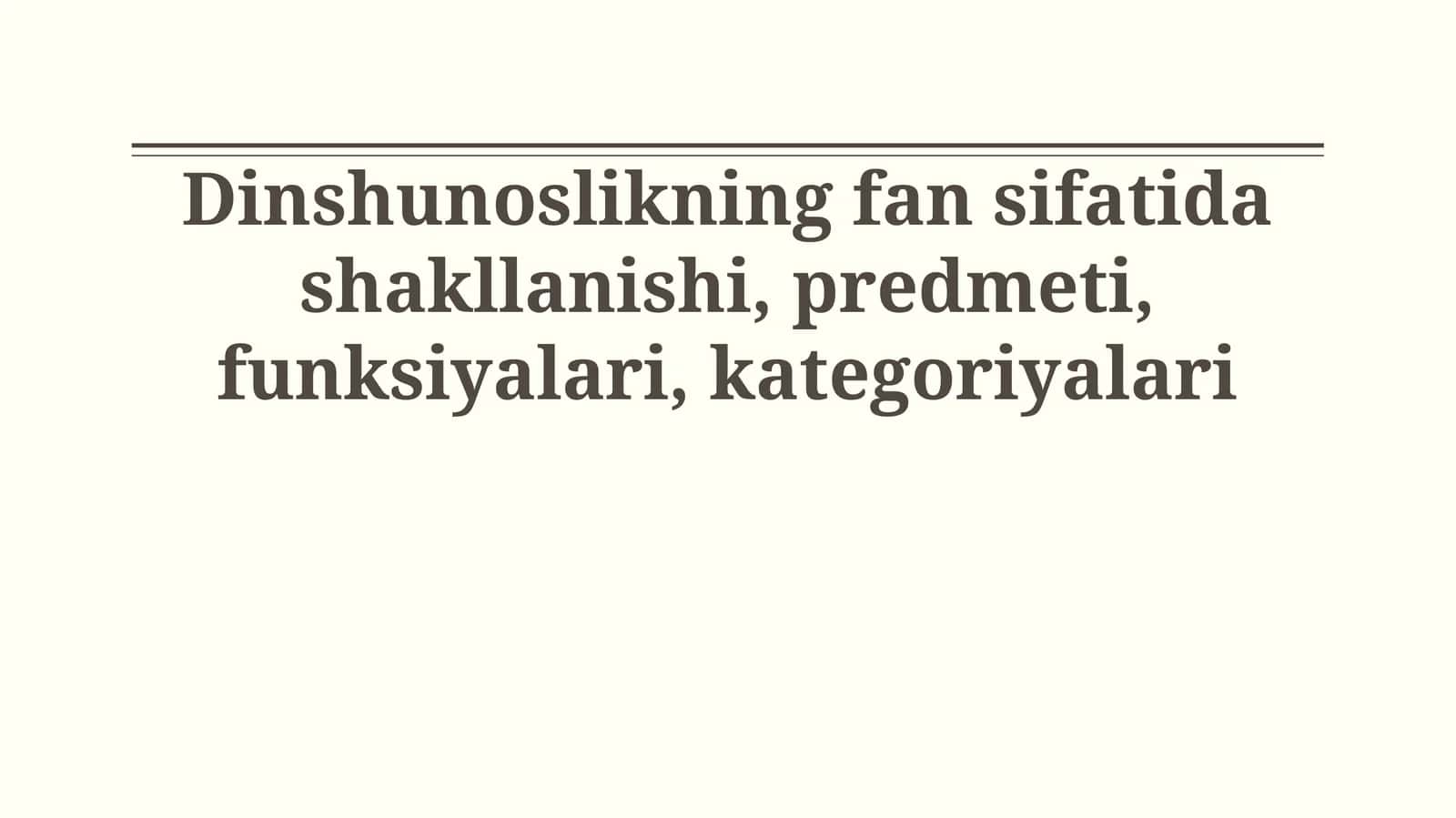 Paleontologiyaning fan sifatida shakllanishi, predmeti, funksiyalari, kategoriyalari