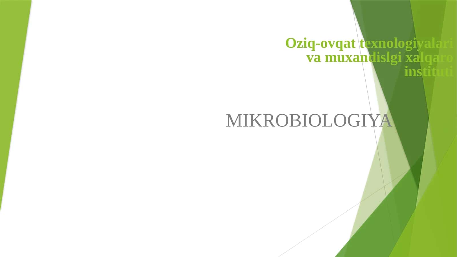 Suv mikroflorasi