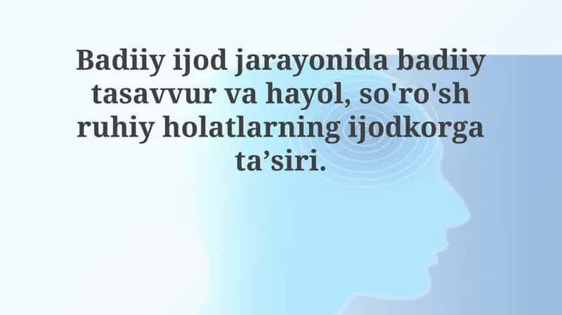 San'atkor xayoloti va fantaziya