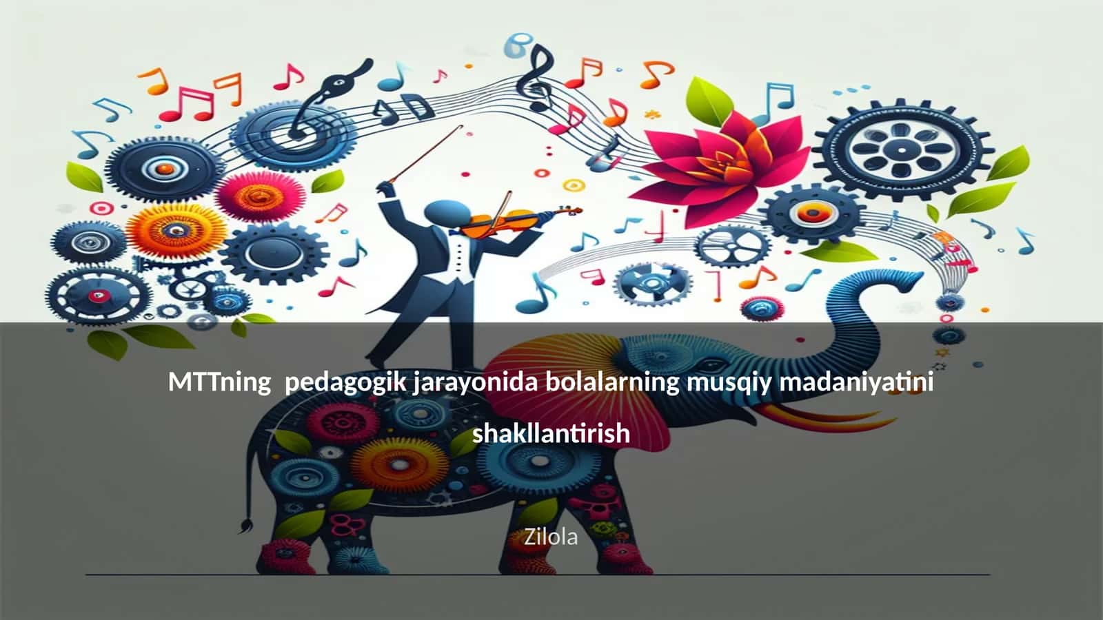MTTning pedagogik jarayonida bolalarning musqiy madaniyatini shakllantirish