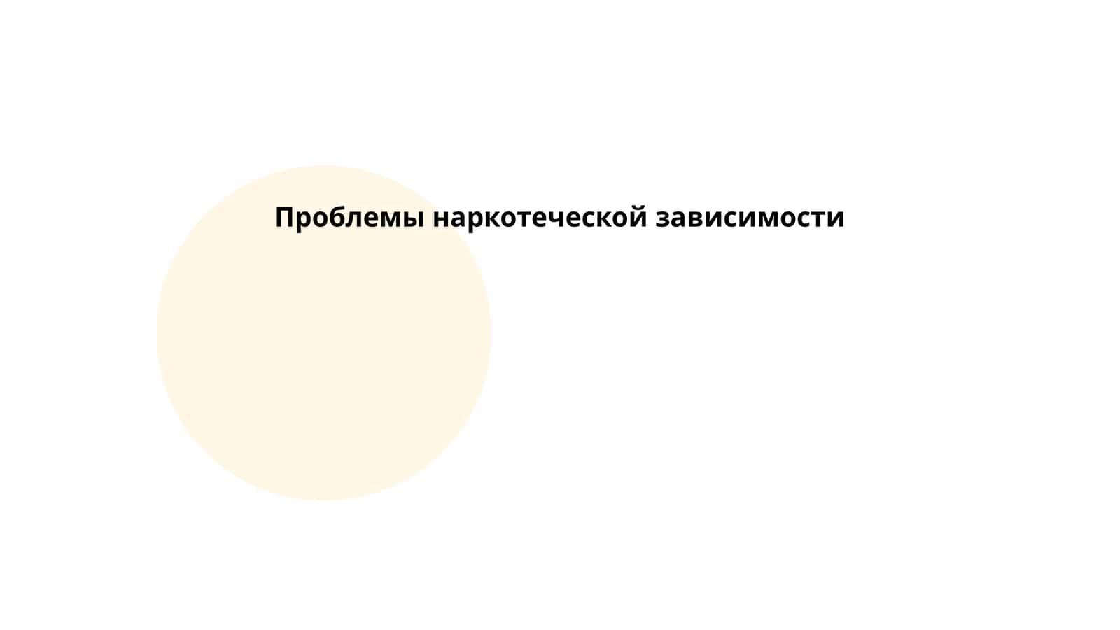 Проблемы наркотеческой зависимости