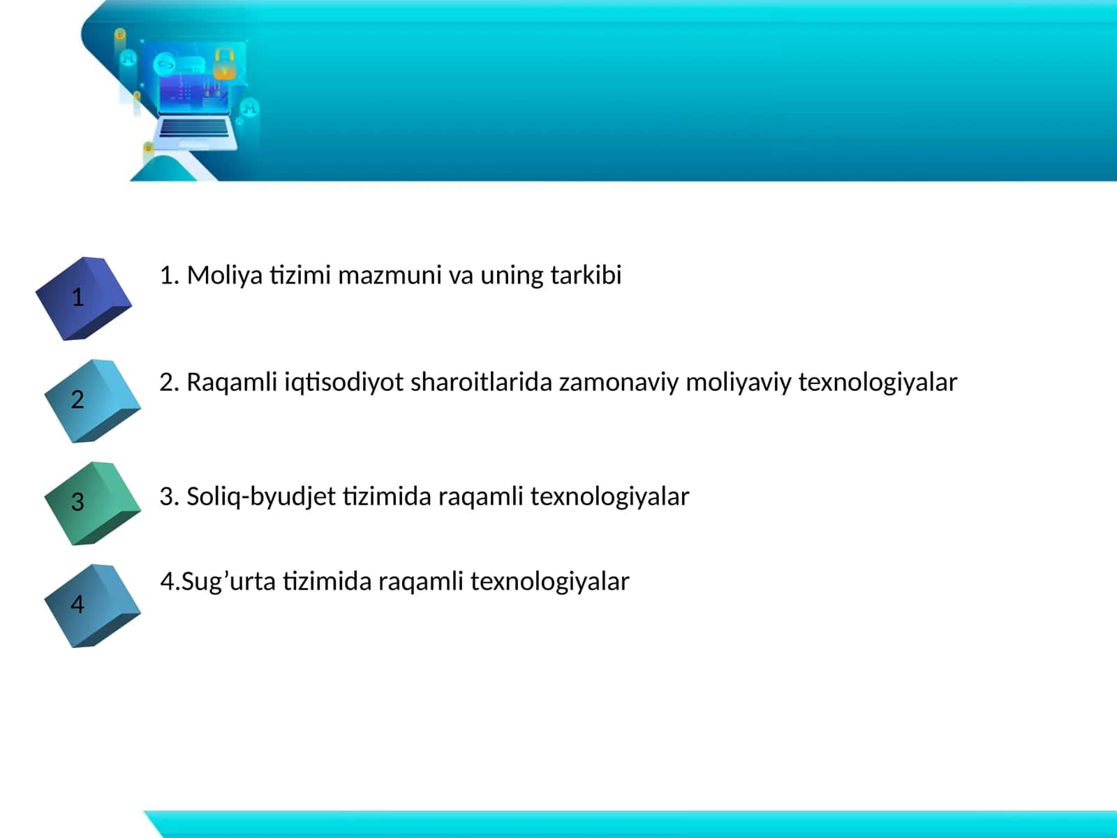 Moliya tizimi mazmuni va uning tarkibi