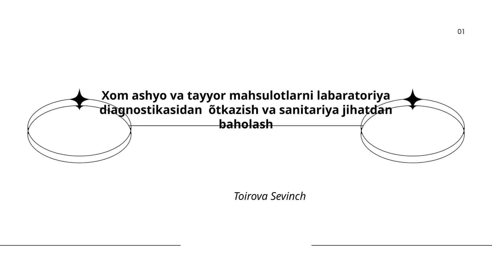 Xom ashyo va tayyor mahsulotlarni labaratoriya diagnostikasidan õtkazish va sanitariya jihatdan baholash