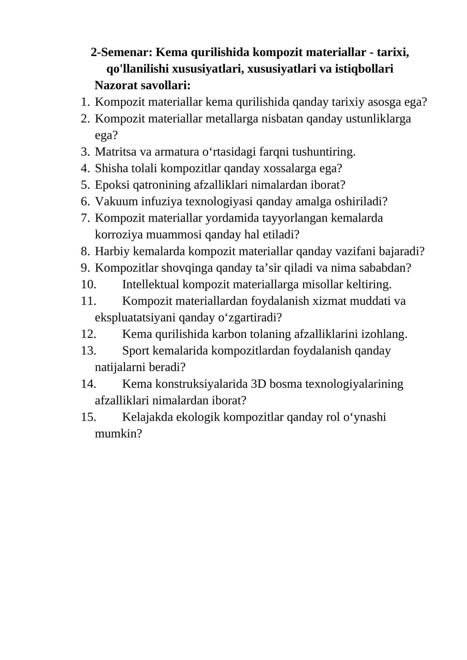 Kema qurilishida kompozit materiallar - tarixi, qo'llanilishi xususiyatlari, xususiyatlari va istiqbollari
