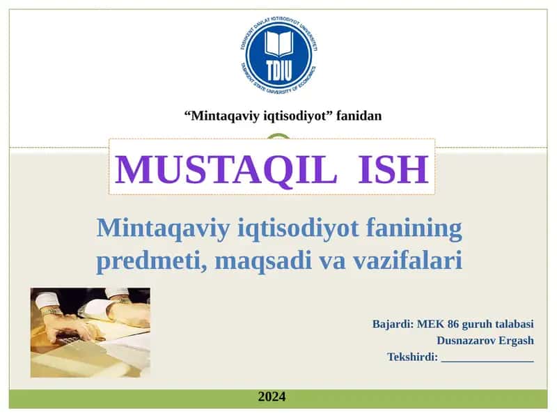 Mintaqavi iqtisodiyot