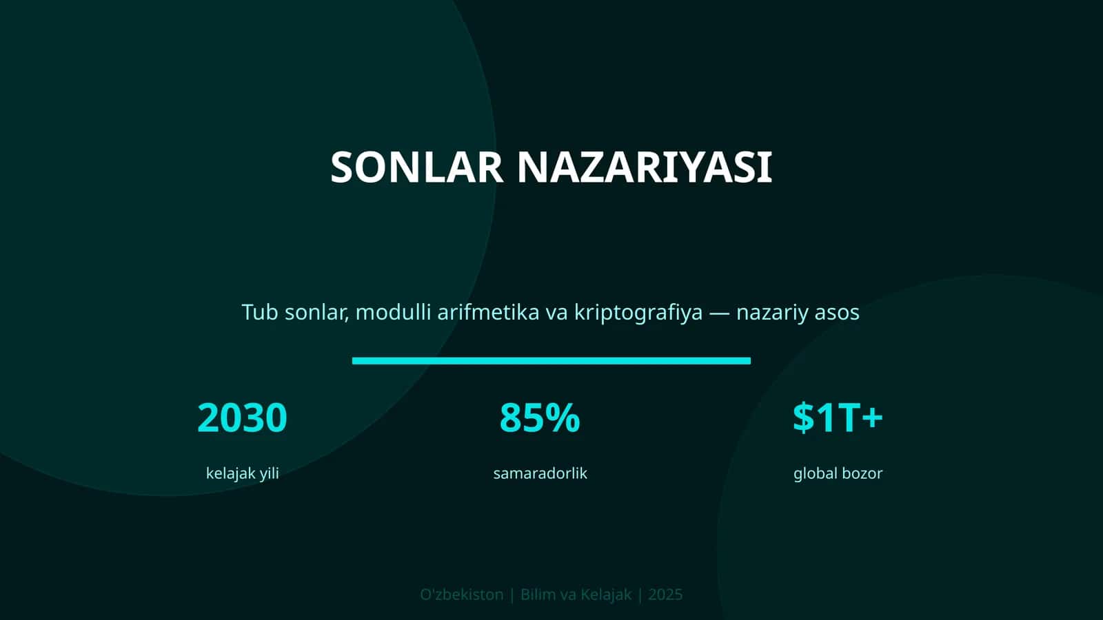 SONLAR NAZARIYASI