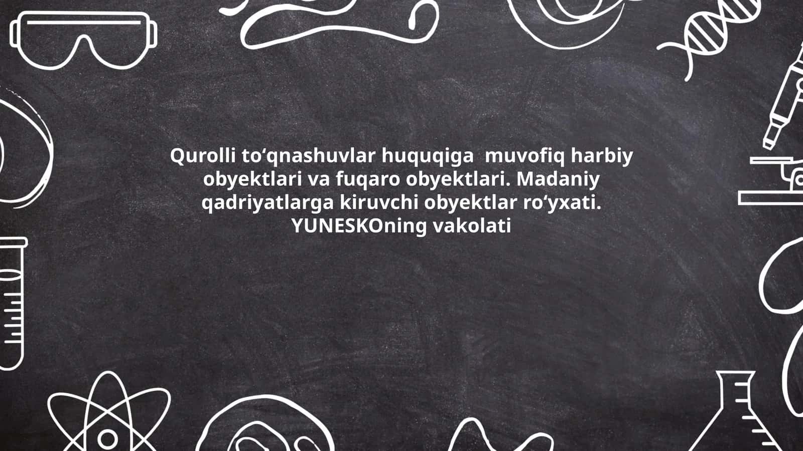 Harbiy va madaniy qadriyatlarga kiruvchi obyektlar