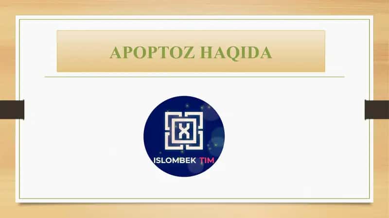 Apoptoz haqida