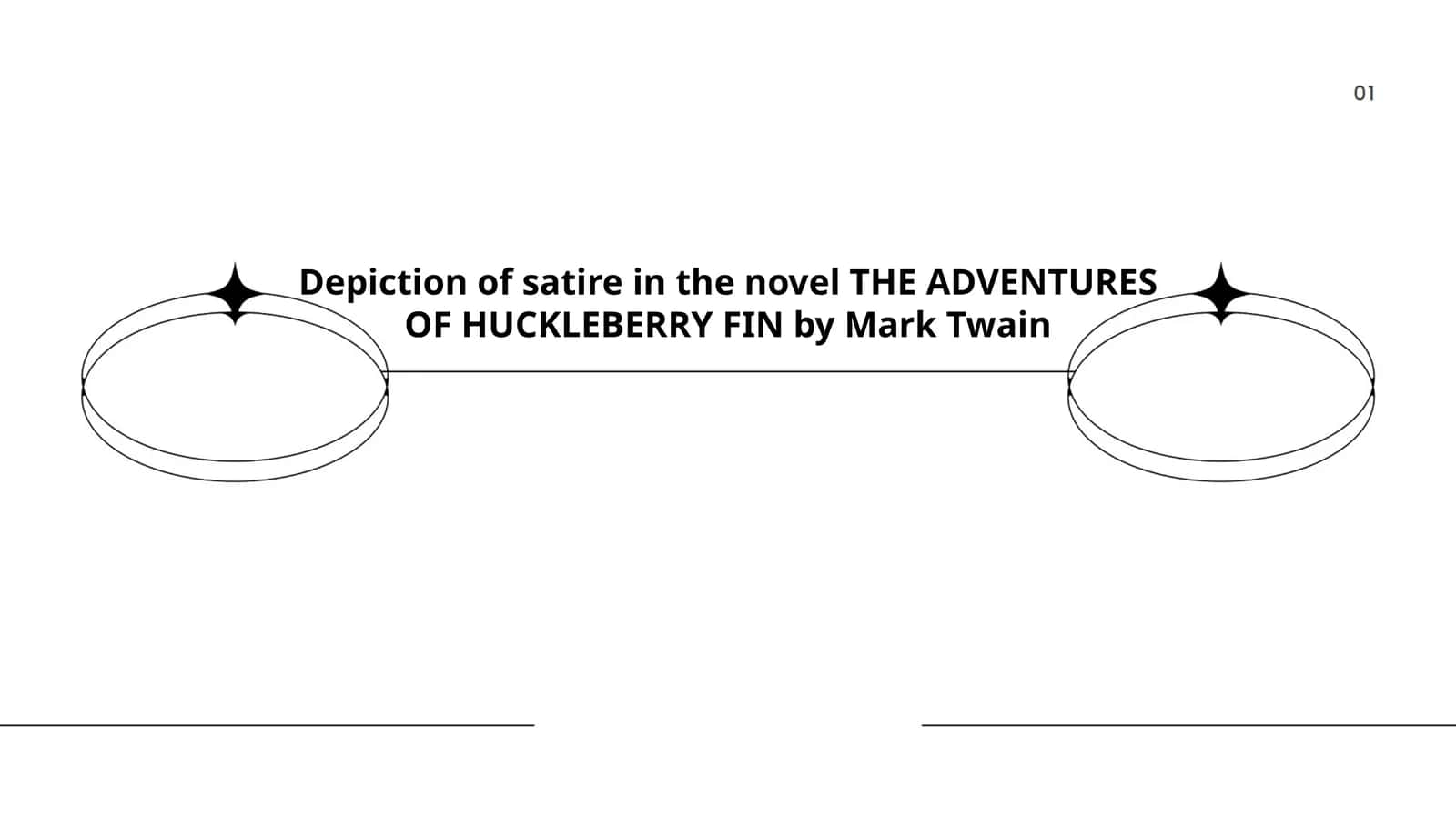 Depiction of satire in the novel THE ADVENTURES OF HUCKLEBERRY FIN