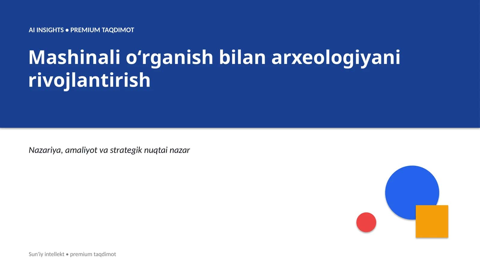 Mashinali oʻrganish bilan arxeologiyani rivojlantirish