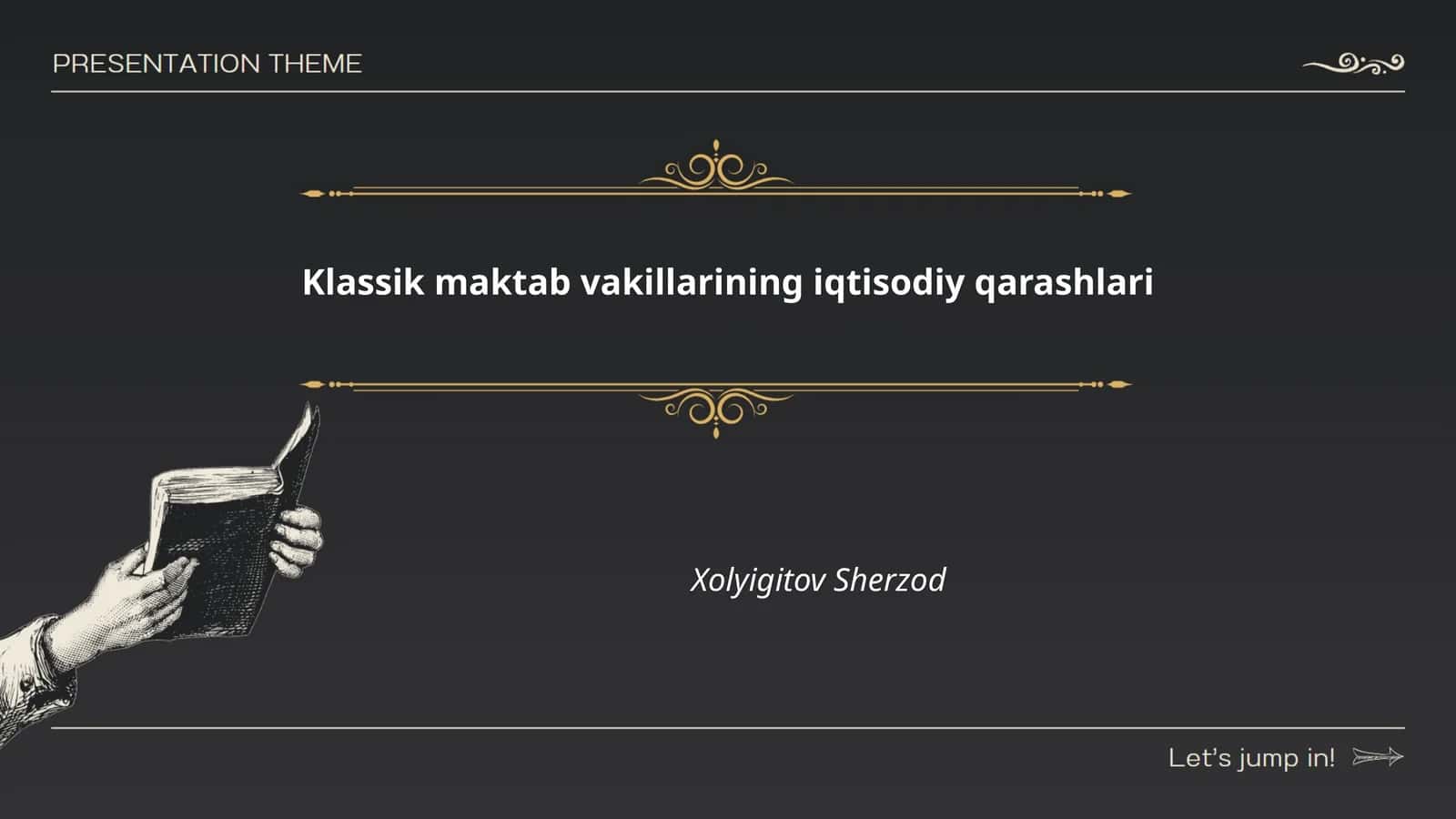 Klassik maktab vakillarining iqtisodiy qarashlari