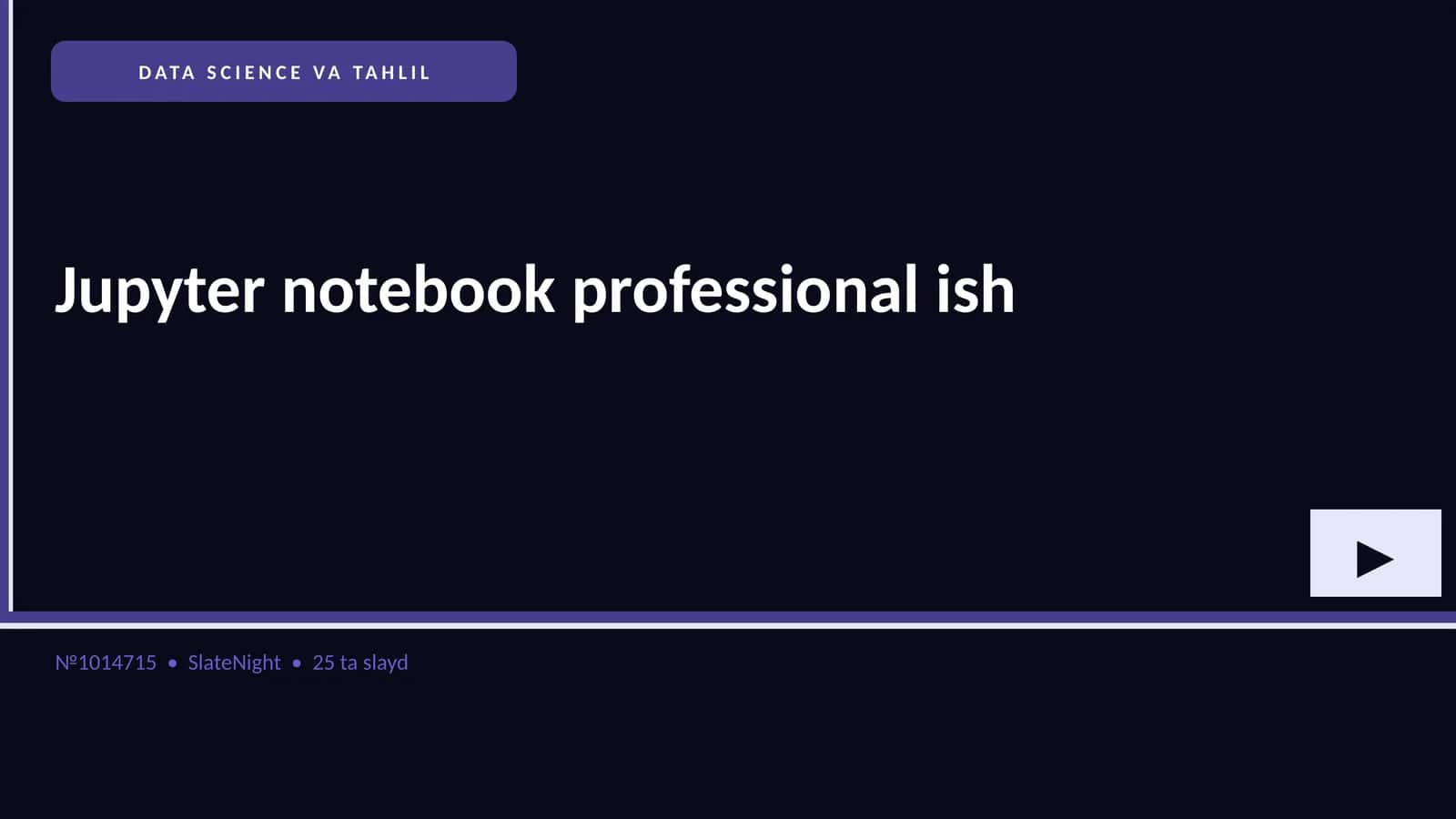 DATA SCIENCE VA TAHLIL