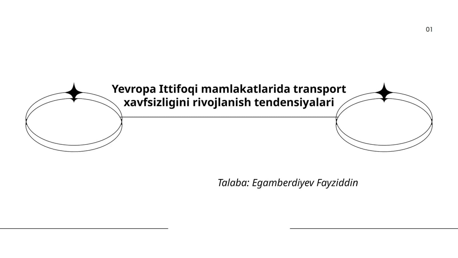 Yevropa Ittifoqi mamlakatlarida transport xavfsizligini rivojlanish tendensiyalari
