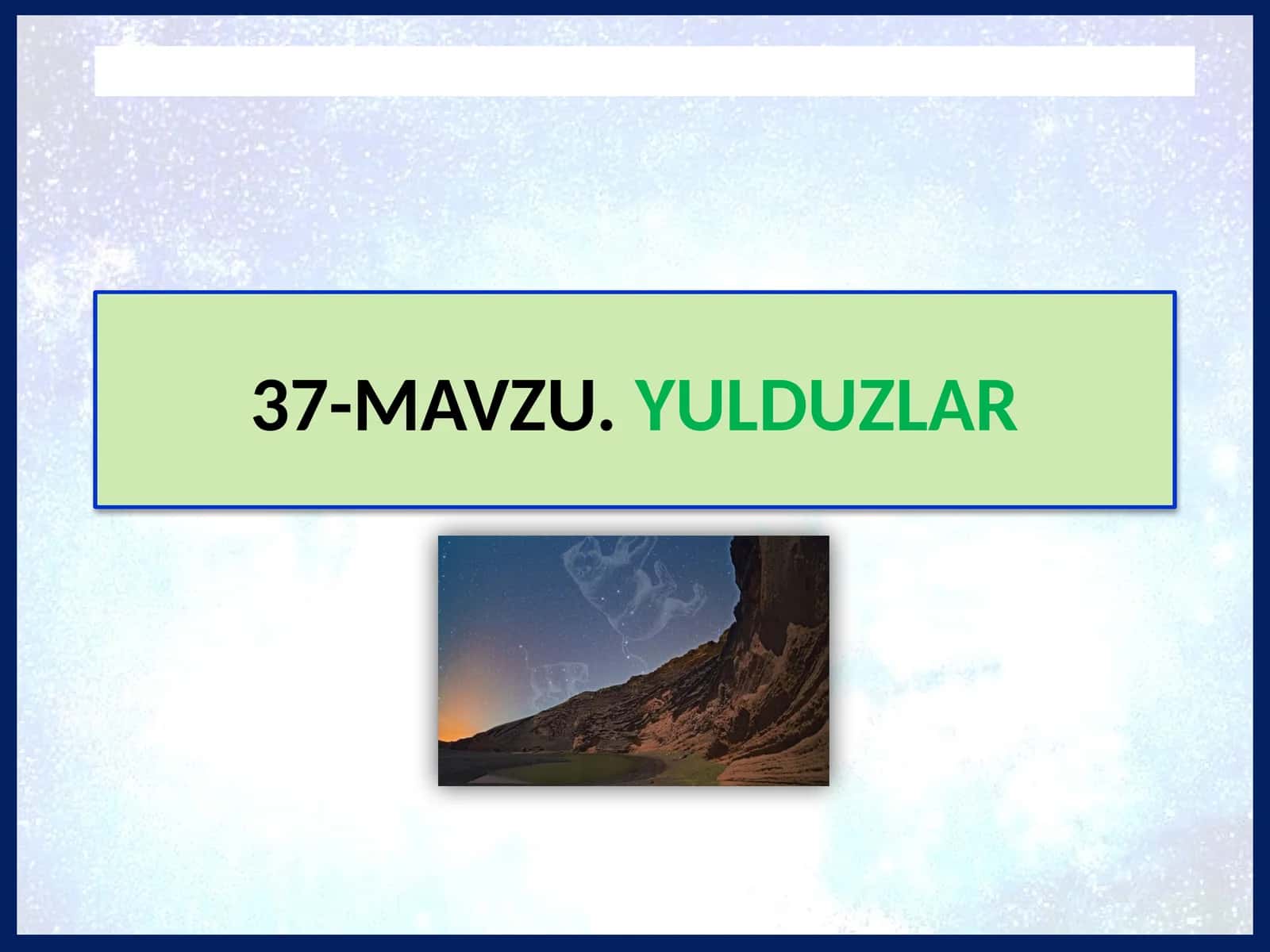 MAVZU.YULDUZLAR