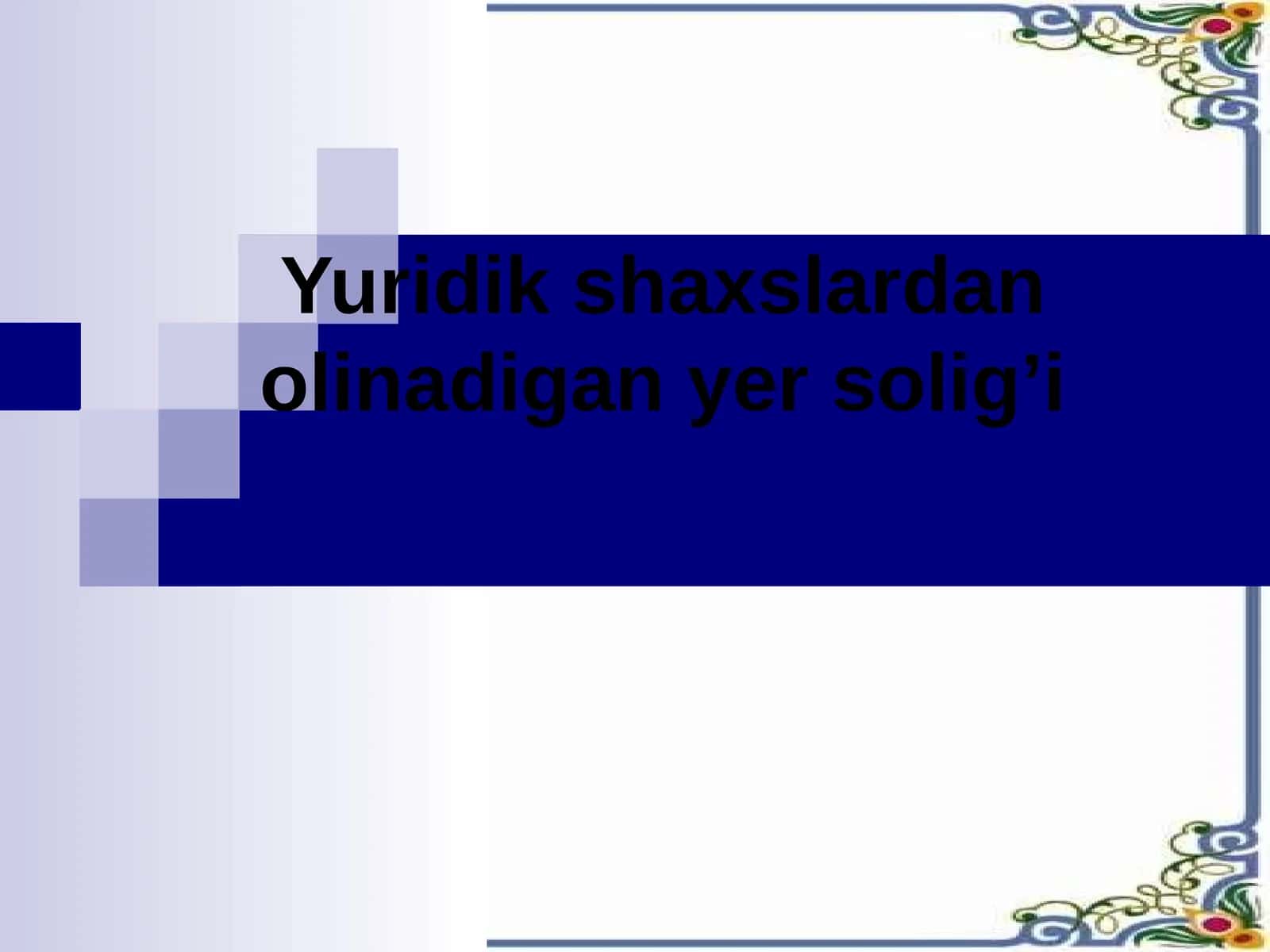 Yer solig’i