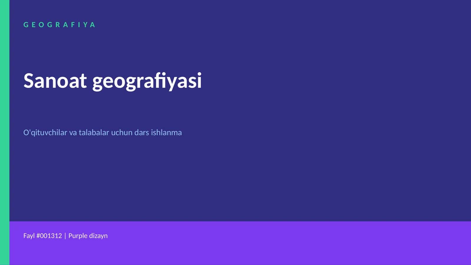 Sanoat geografiyasi