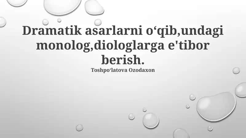 Monolog va Dialoglarning Ahamiyati