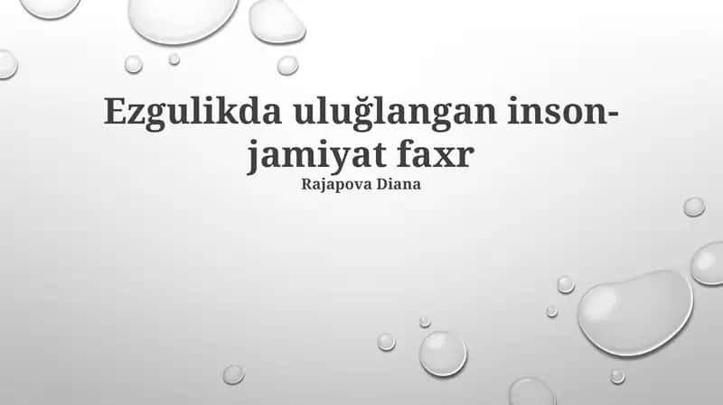 Mehrda ulug‘langan inson – jamiyat iftixori