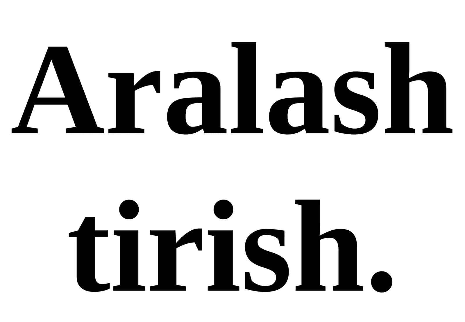 Aralashtirish