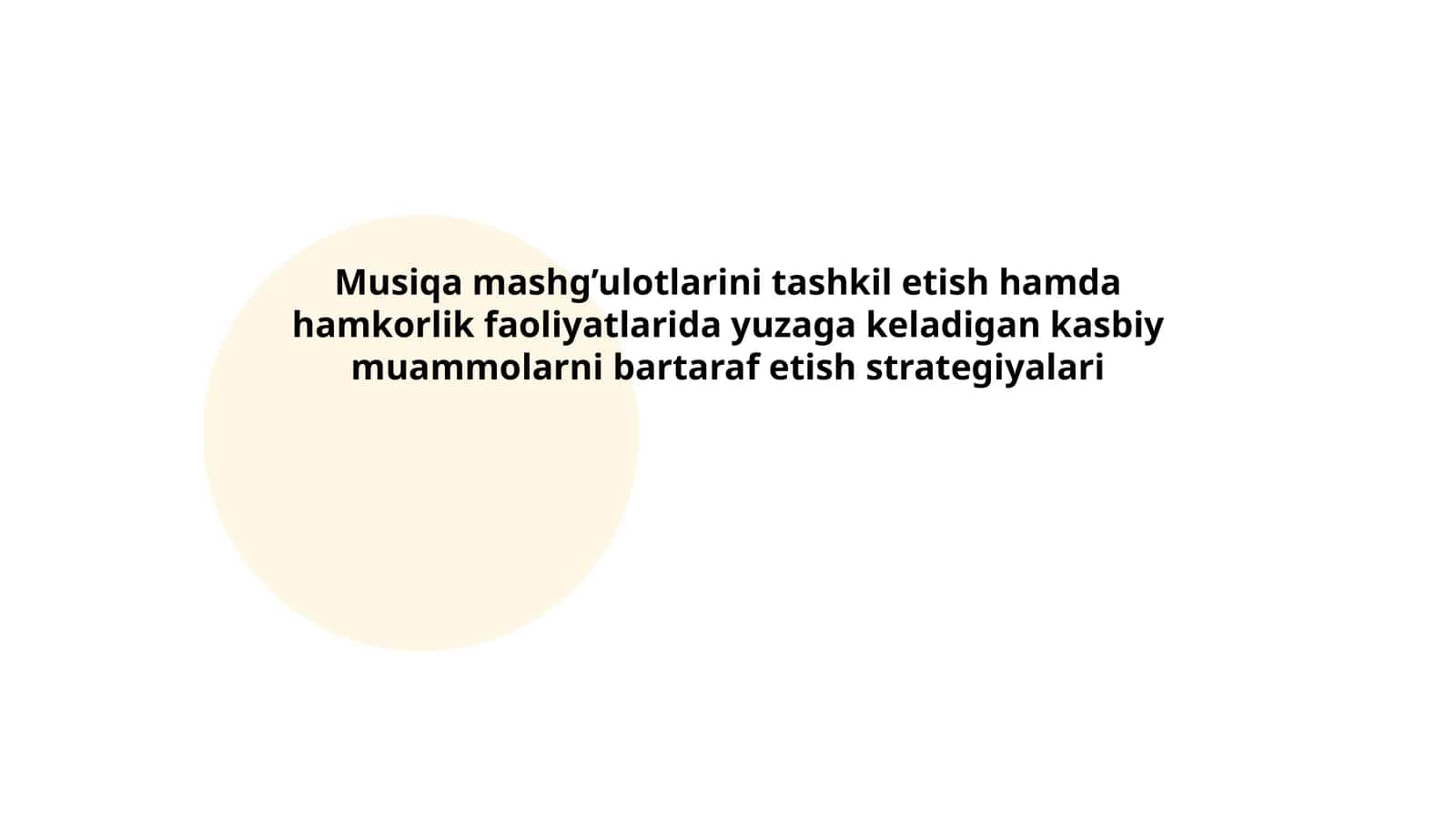 Bolalarning musiqiy talim metodikasi