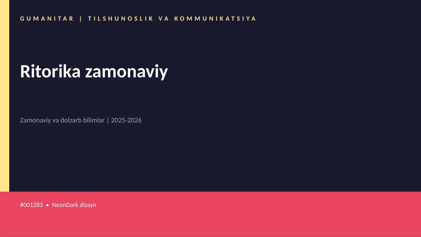 Ritorika zamonaviy
