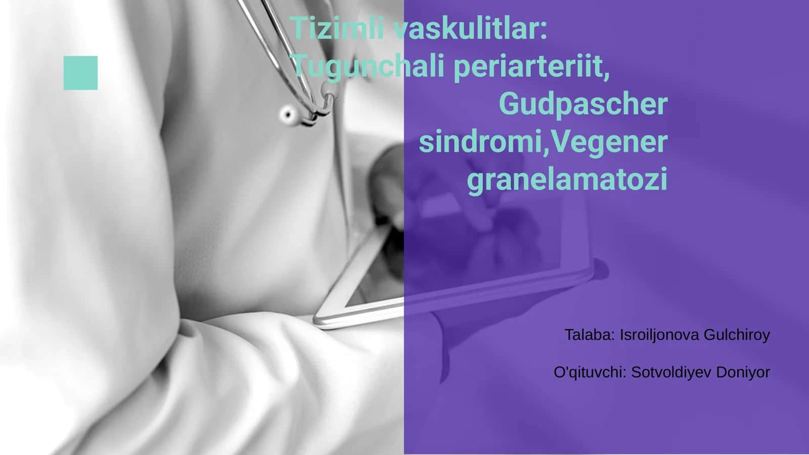 Tizimli Vaskulitlar