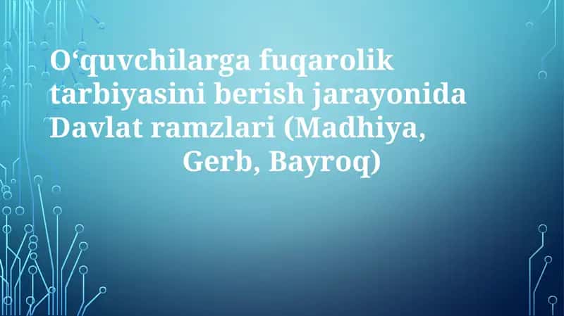 Davlat Ramzlari: Madhiya, Gerb va Bayroq