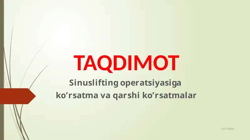Sinusniko'tarish operatsiyasi