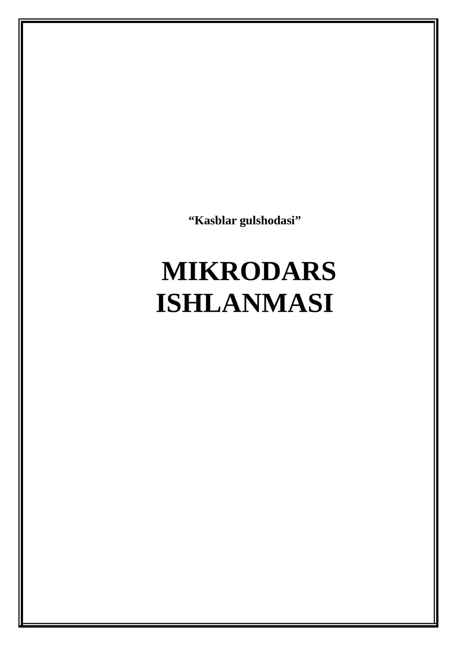 Kasblar gulshodasi