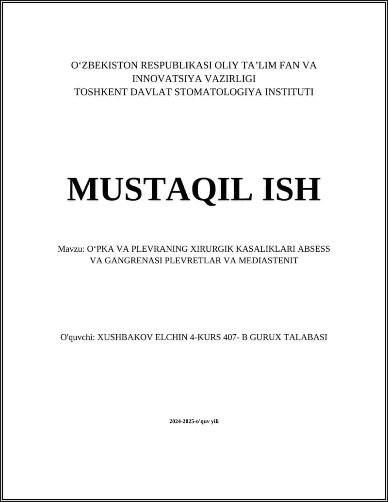 Oʻpka absessi
