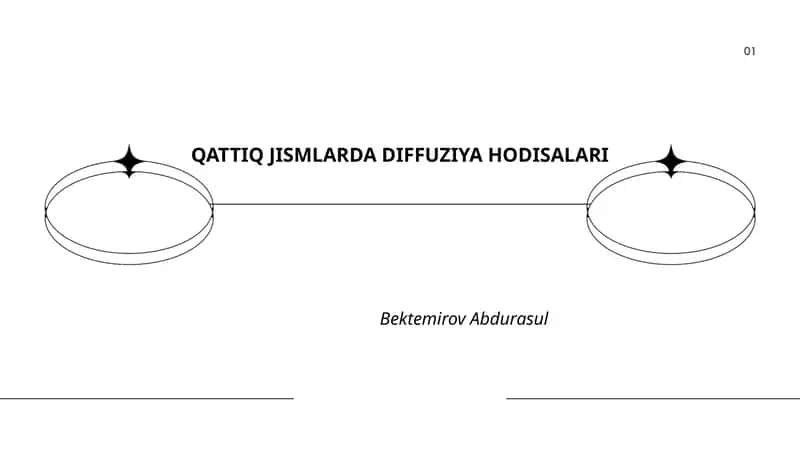 QATTIQ JISMLARDA DIFFUZIYA HODISALARI