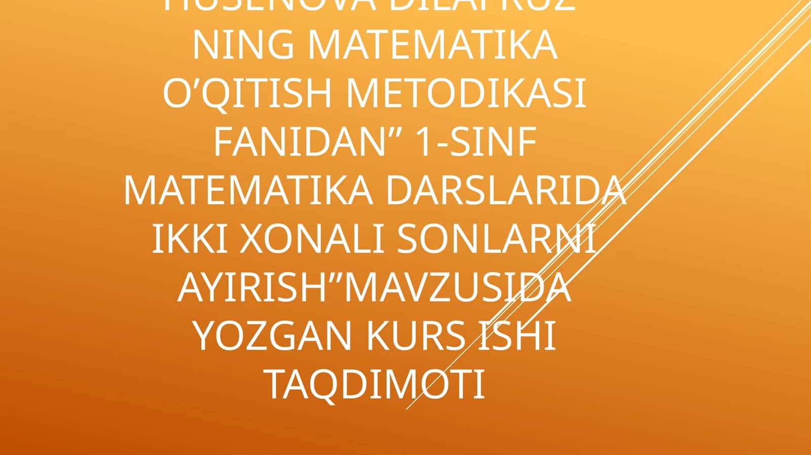1-sinf matematika darslarida ikki xonali sonlarni ayirish