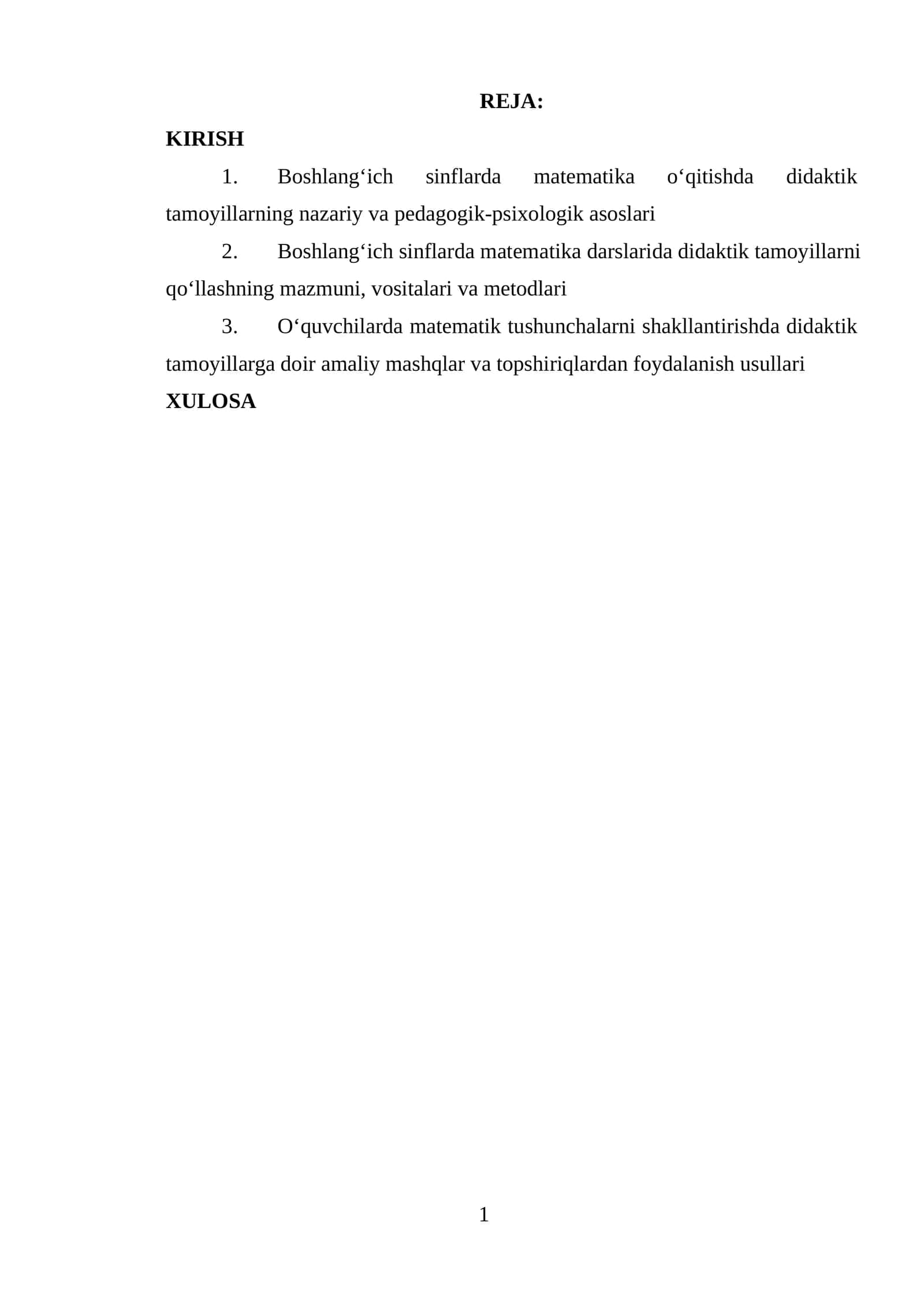 Boshlang‘ich sinflarda matematika o‘qitishda didaktik tamoyillarning nazariy va pedagogik-psixologik asoslari
