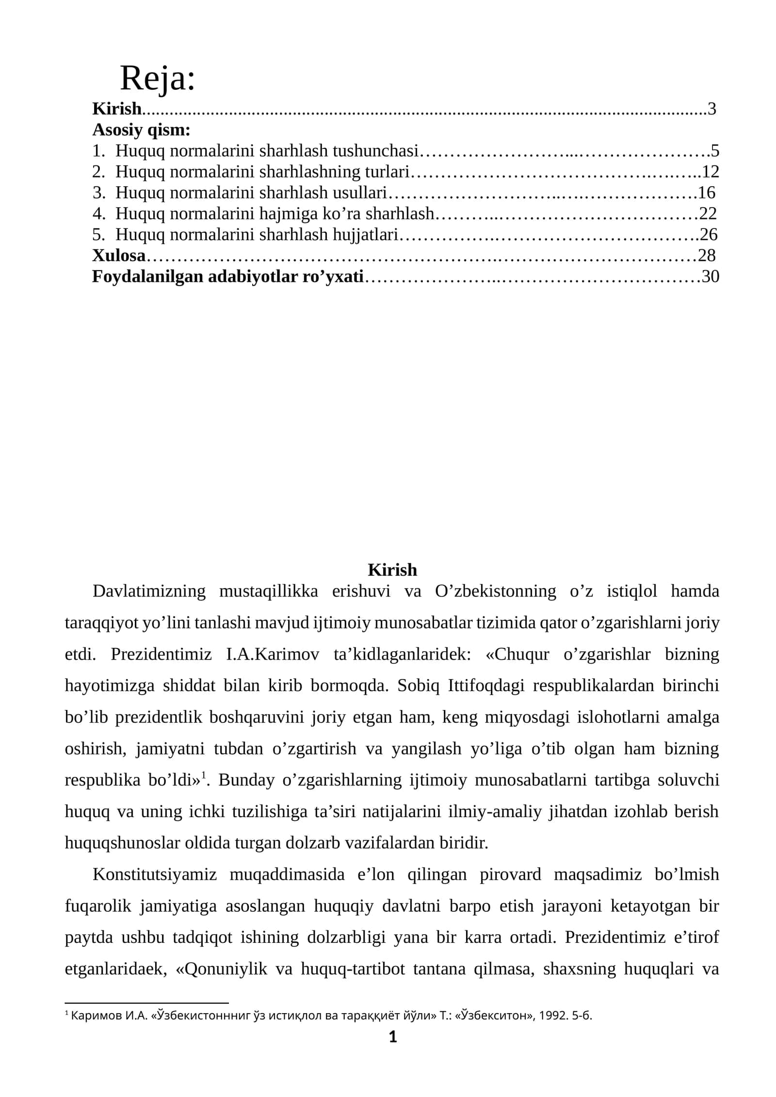 Huquq normalarini sharhlash