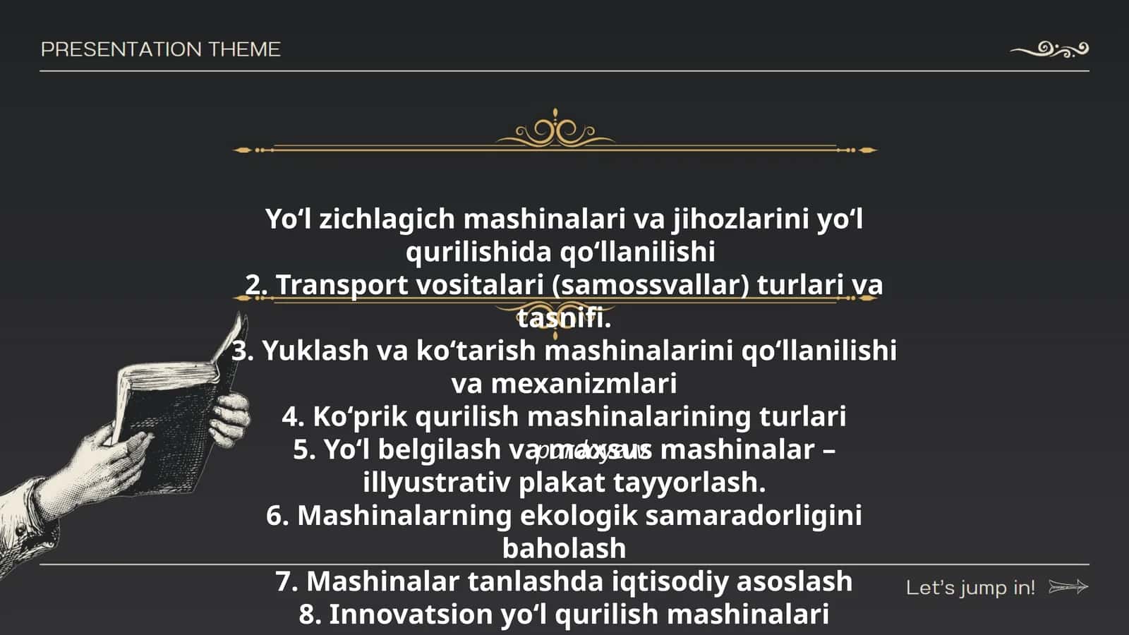 Yo‘l zichlagich mashinalari va jihozlarini yo‘l qurilishida qo‘llanilishi