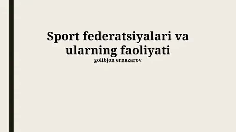 Ko'pgina sport federatsiyalari XIX asr oxiri va XX asr boshlarida