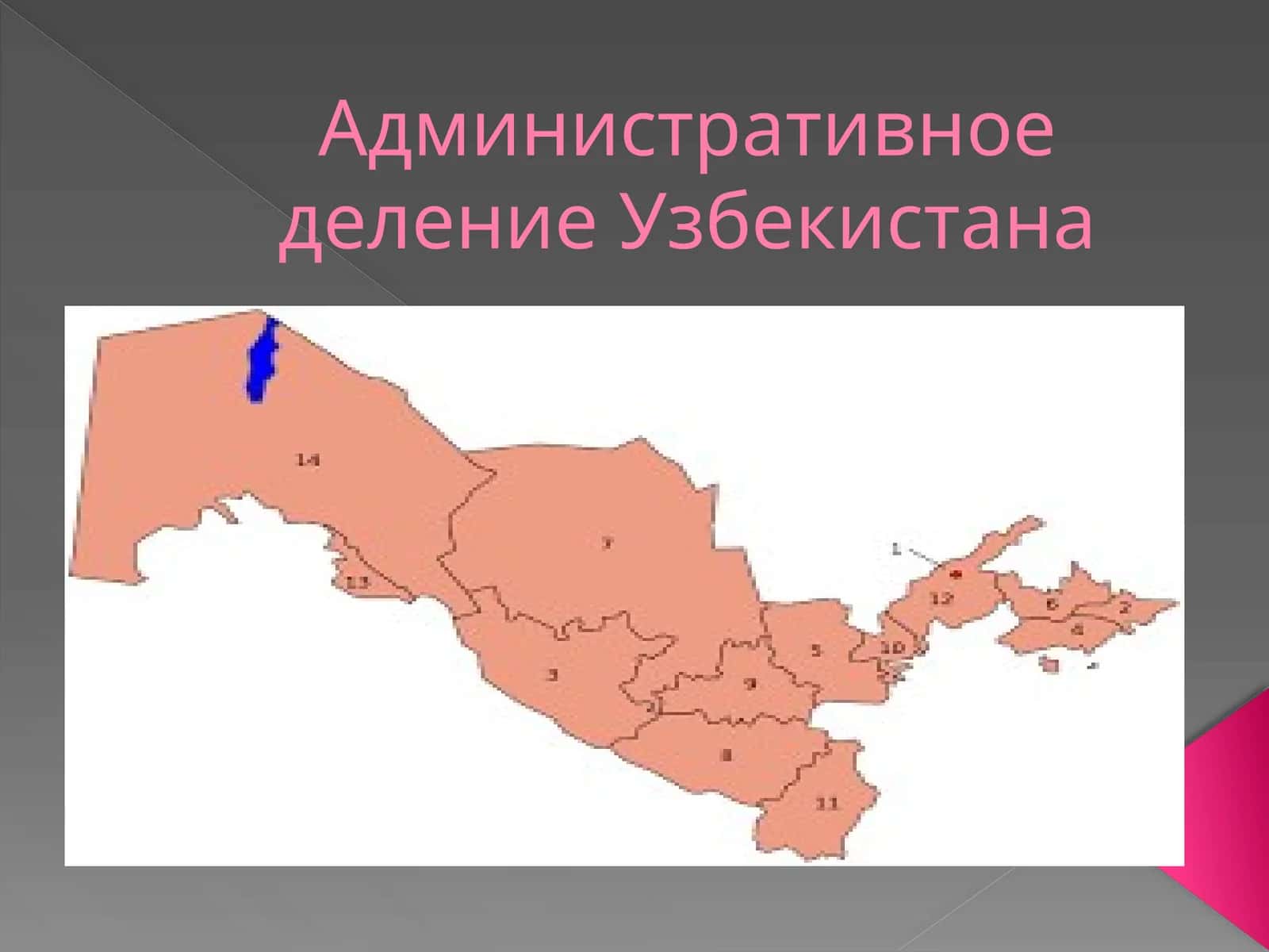 Административное деление Узбекистана