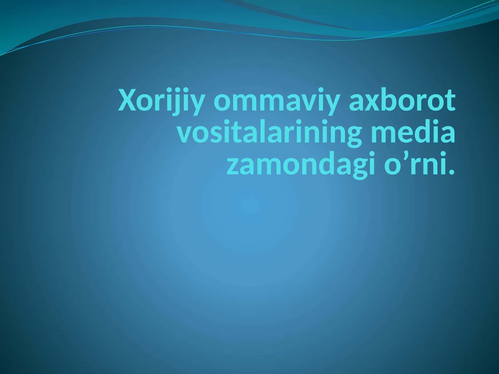 Ommaviy axborot vositalari