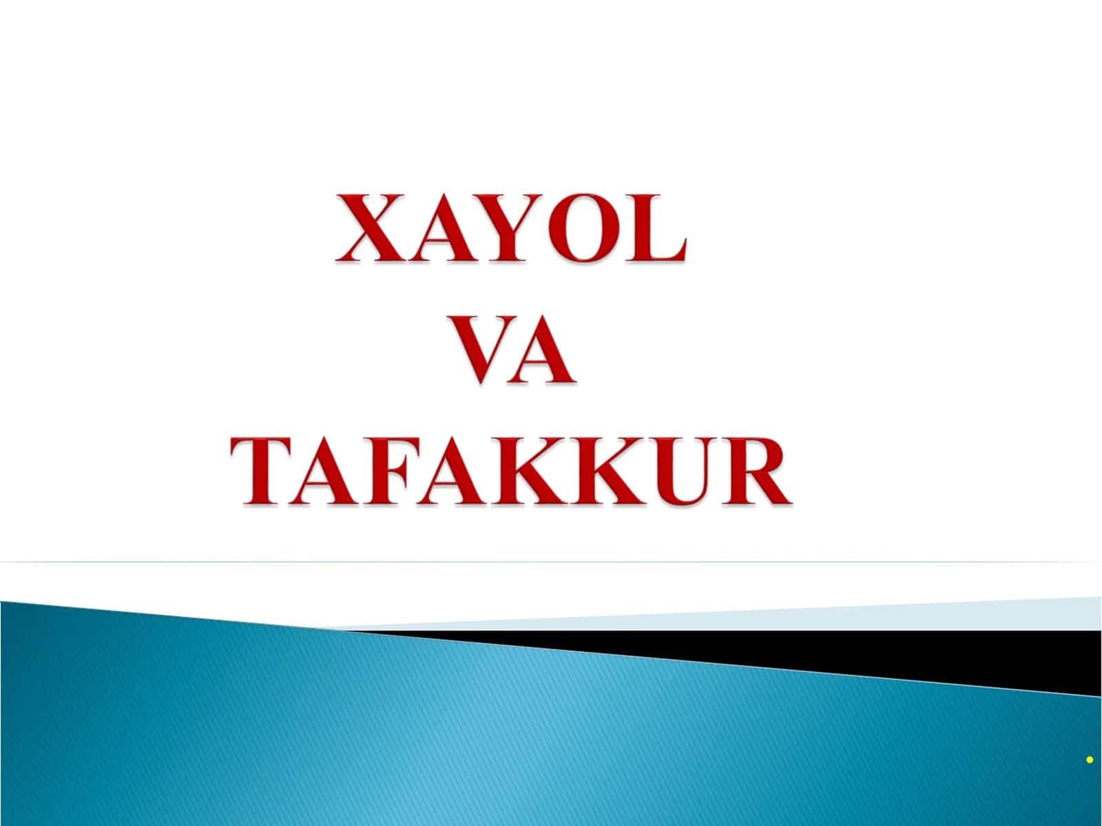 Xayol-obrazlar yaratish asoslarini o'rganish