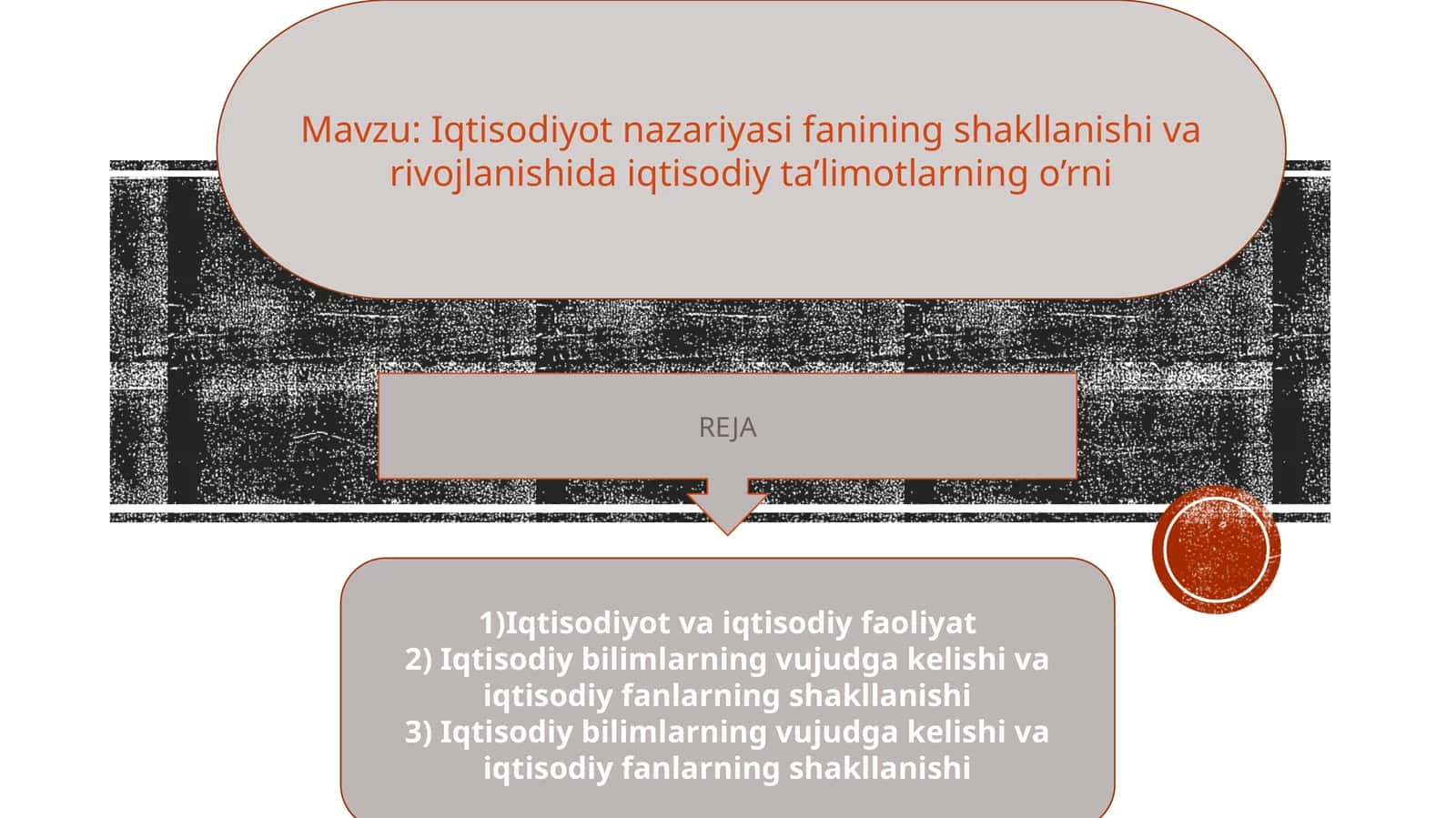 Iqtisodiyot nazariyasi fanining shakllanishi va rivojlanishida iqtisodiy ta’limotlarning o’rni