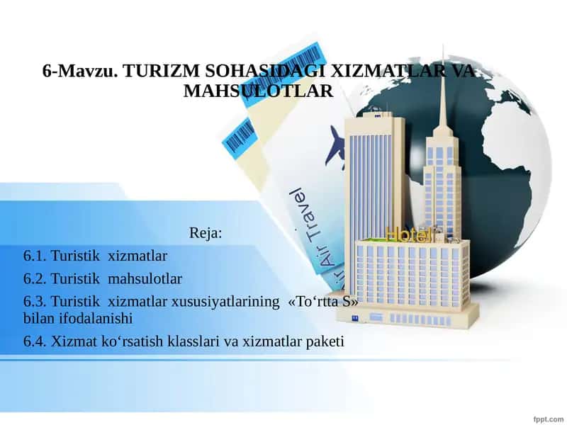 Turistik xizmatlar