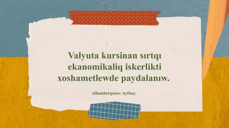 Valyuta kursi va ekonomikaliqlik