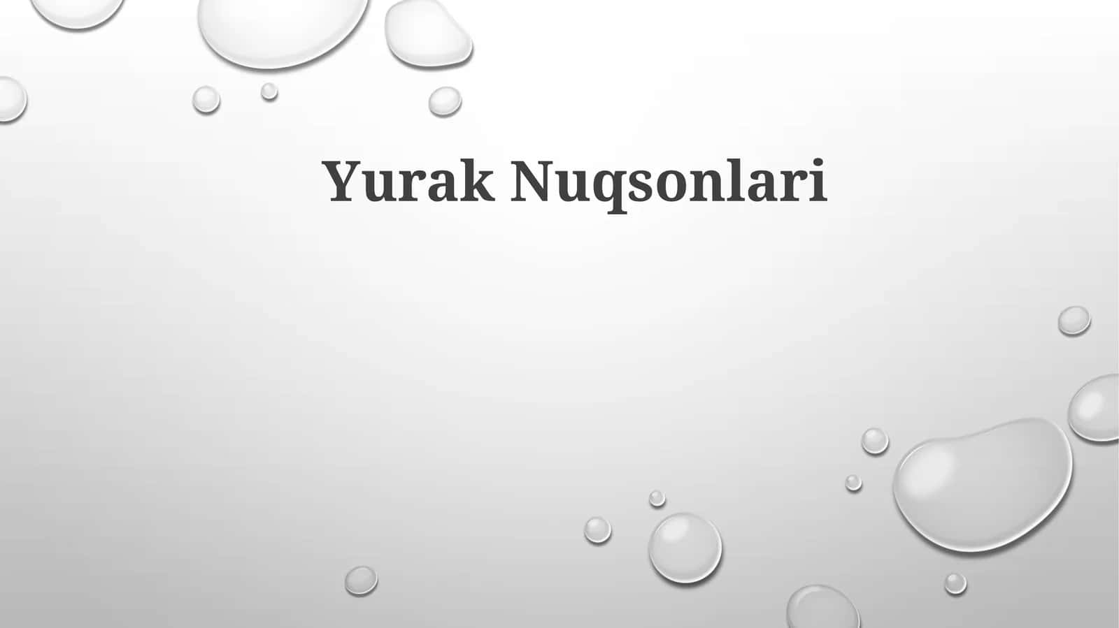 YurakNuqsonlari